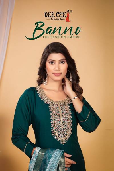 BANNO BY DEECEE DESIGNER ROMAN SILK SALWAR SUIT WHOLESALER IN INDIA
